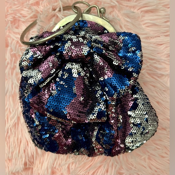 Adorable Lil Sequin Multi Color Purse Bag - Picture 1 of 4